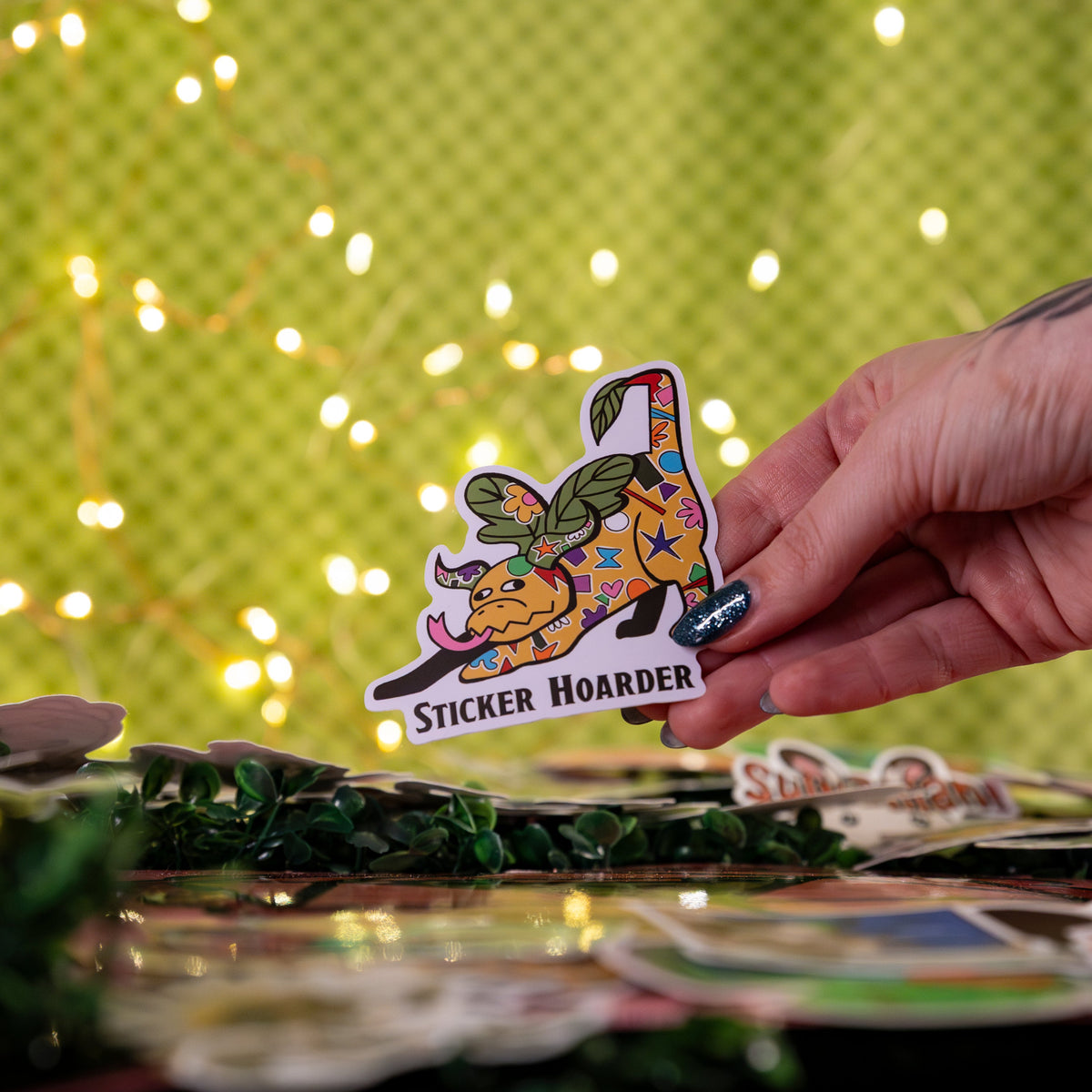 Sticker Hoarder Dragon Sticker