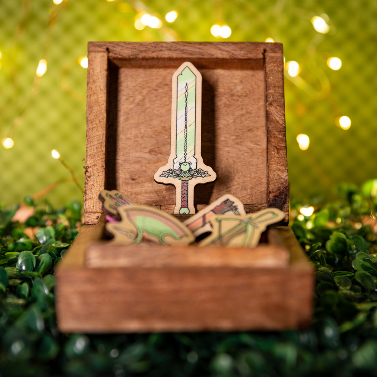 Frog Weapon Wooden Pins