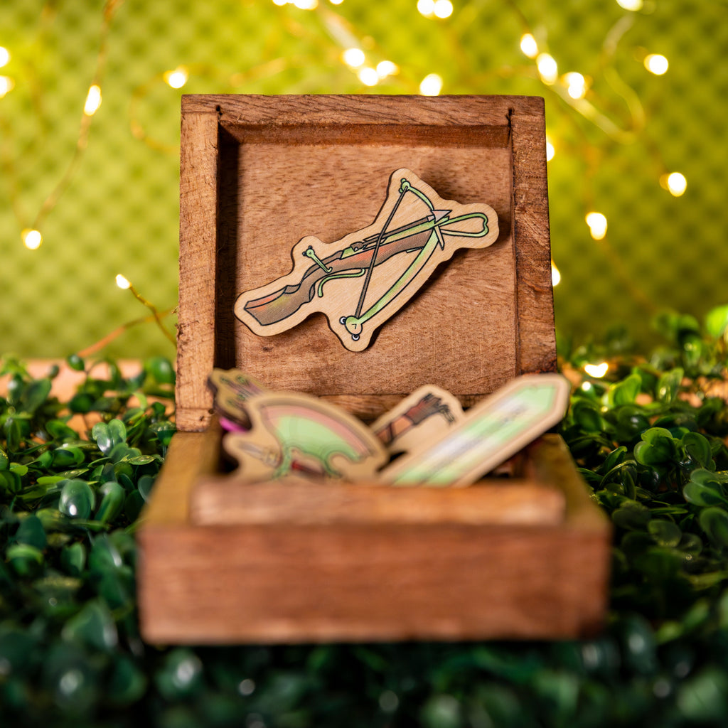 Frog Weapon Wooden Pins