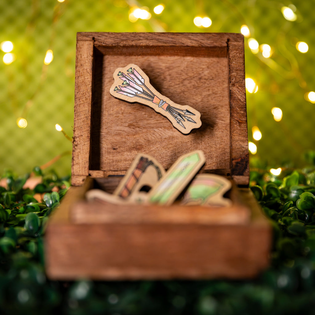 Frog Weapon Wooden Pins
