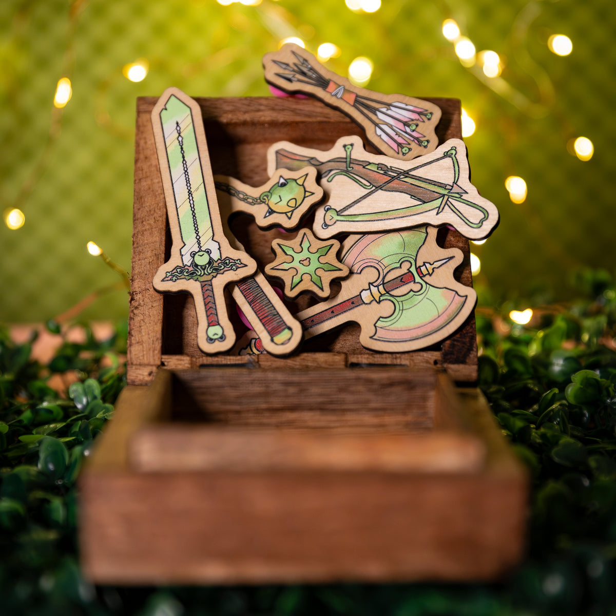 Frog Weapon Wooden Pins